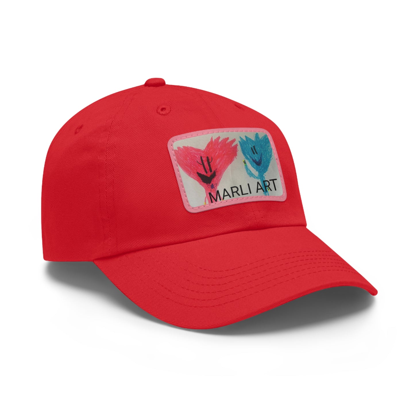 Marli ART -Hat with Leather Patch (Rectangle)