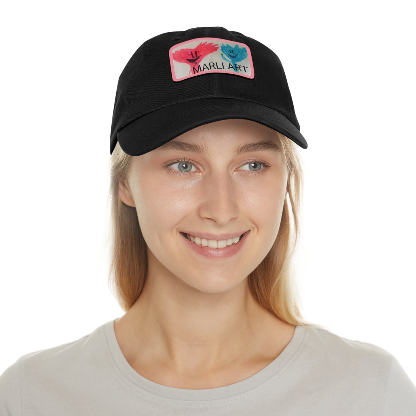 Marli ART -Hat with Leather Patch (Rectangle)