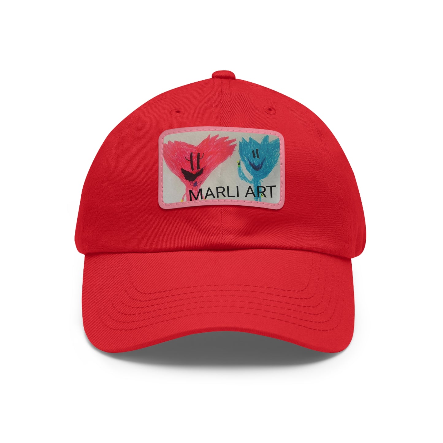 Marli ART -Hat with Leather Patch (Rectangle)