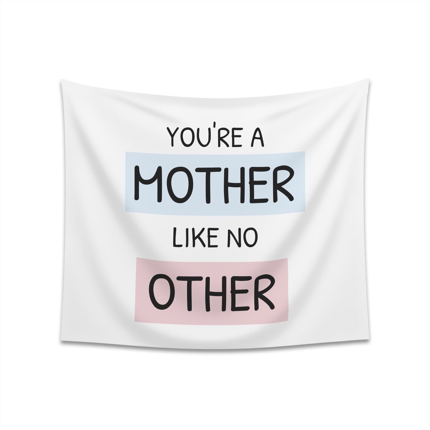 "Mother's Embrace: A Tribute to the Eternal Light" Wall Tapestry