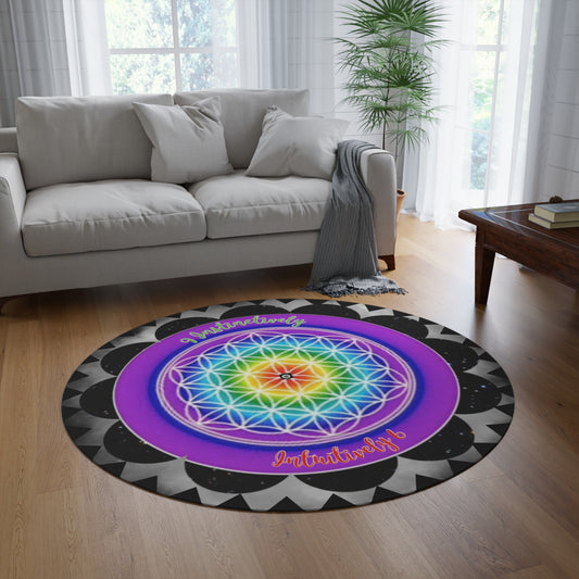 IAM I Manifesting Round Rug