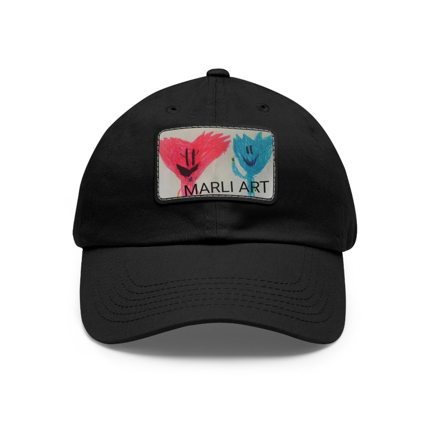 Marli ART -Hat with Leather Patch (Rectangle)