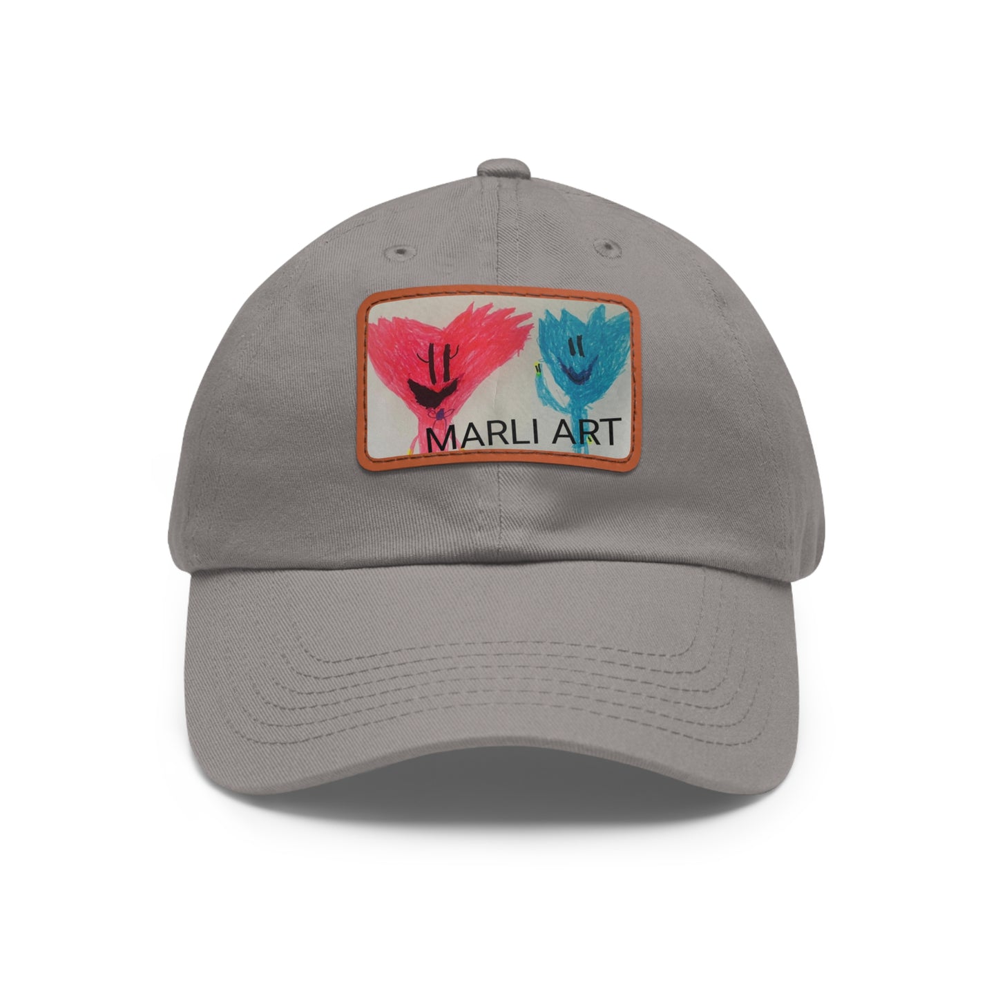 Marli ART -Hat with Leather Patch (Rectangle)