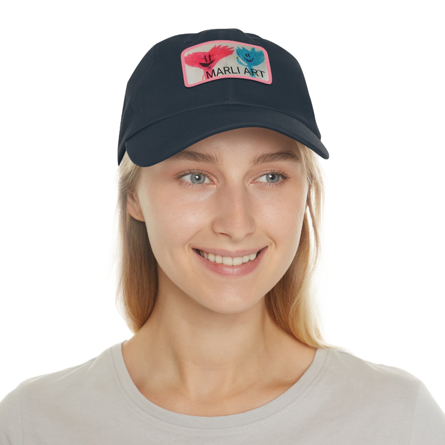 Marli ART -Hat with Leather Patch (Rectangle)