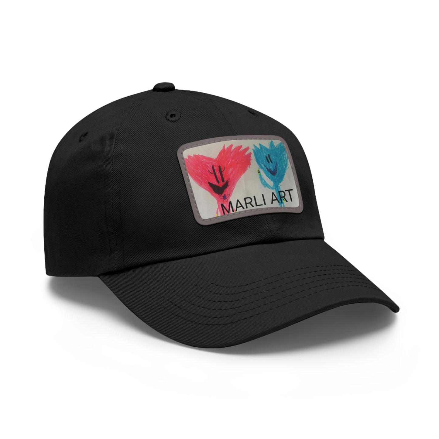 Marli ART -Hat with Leather Patch (Rectangle)