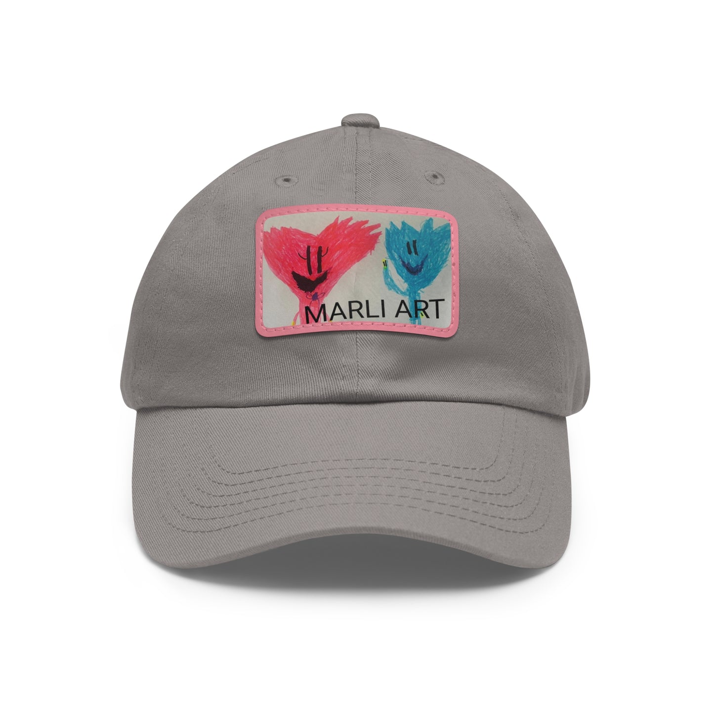 Marli ART -Hat with Leather Patch (Rectangle)