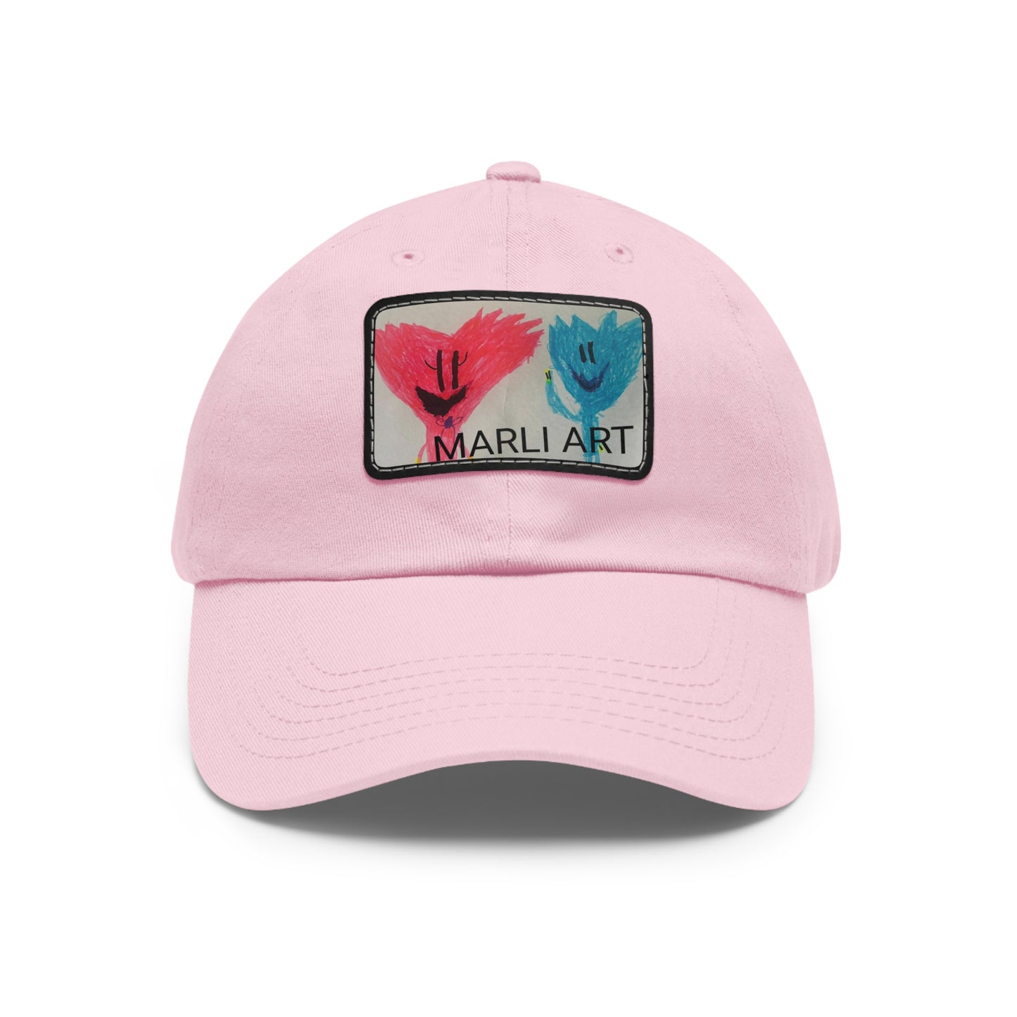 Marli ART -Hat with Leather Patch (Rectangle)