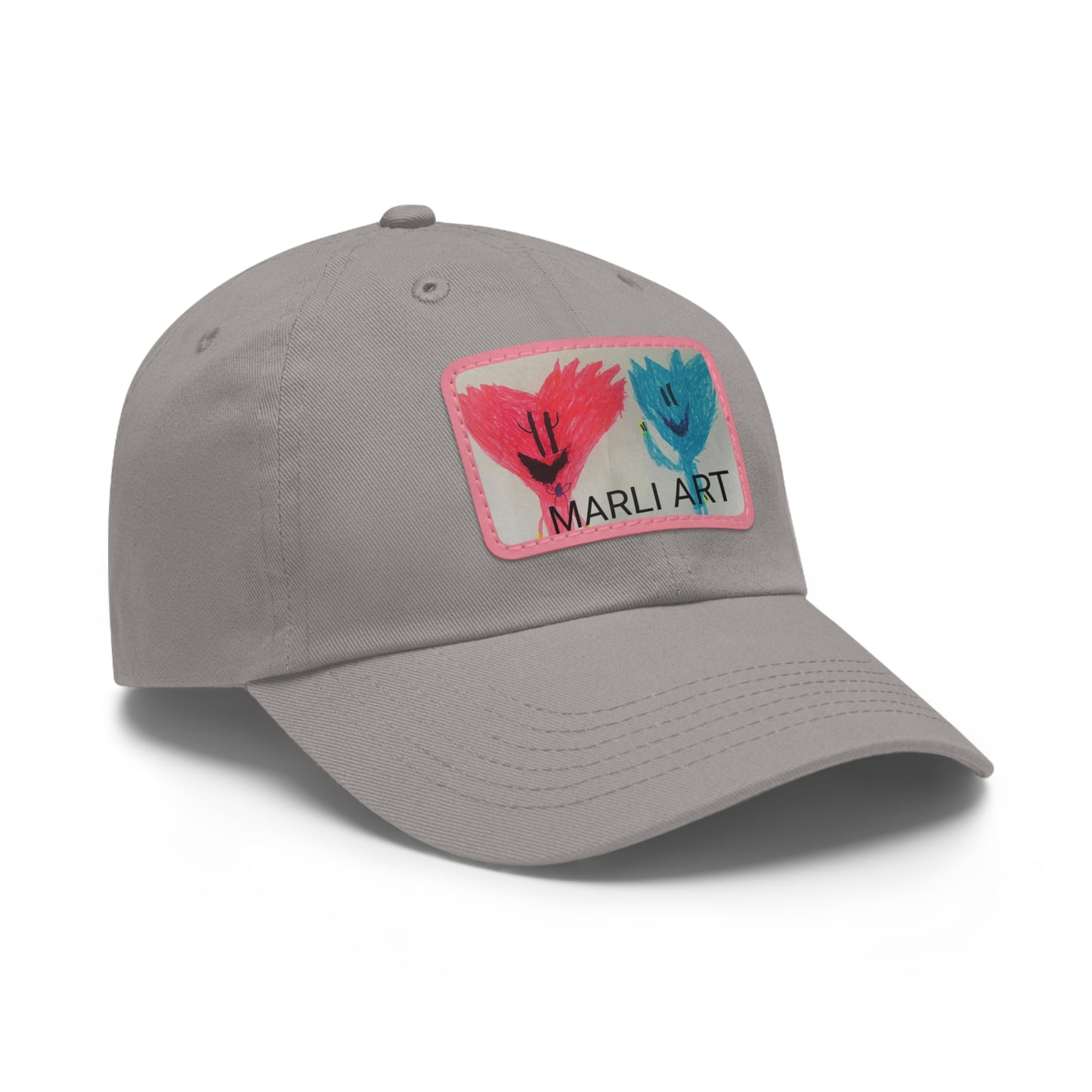 Marli ART -Hat with Leather Patch (Rectangle)