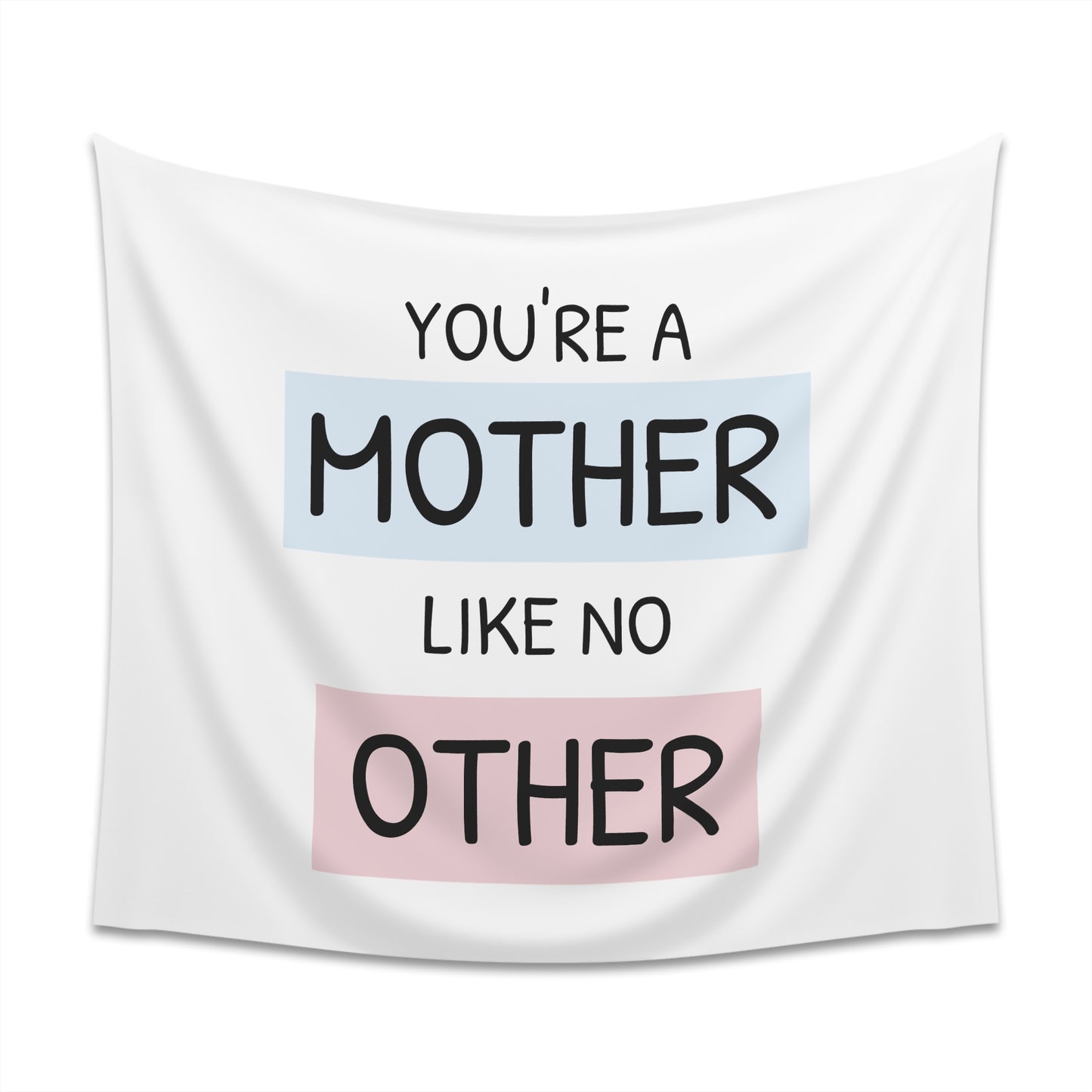 "Mother's Embrace: A Tribute to the Eternal Light" Wall Tapestry