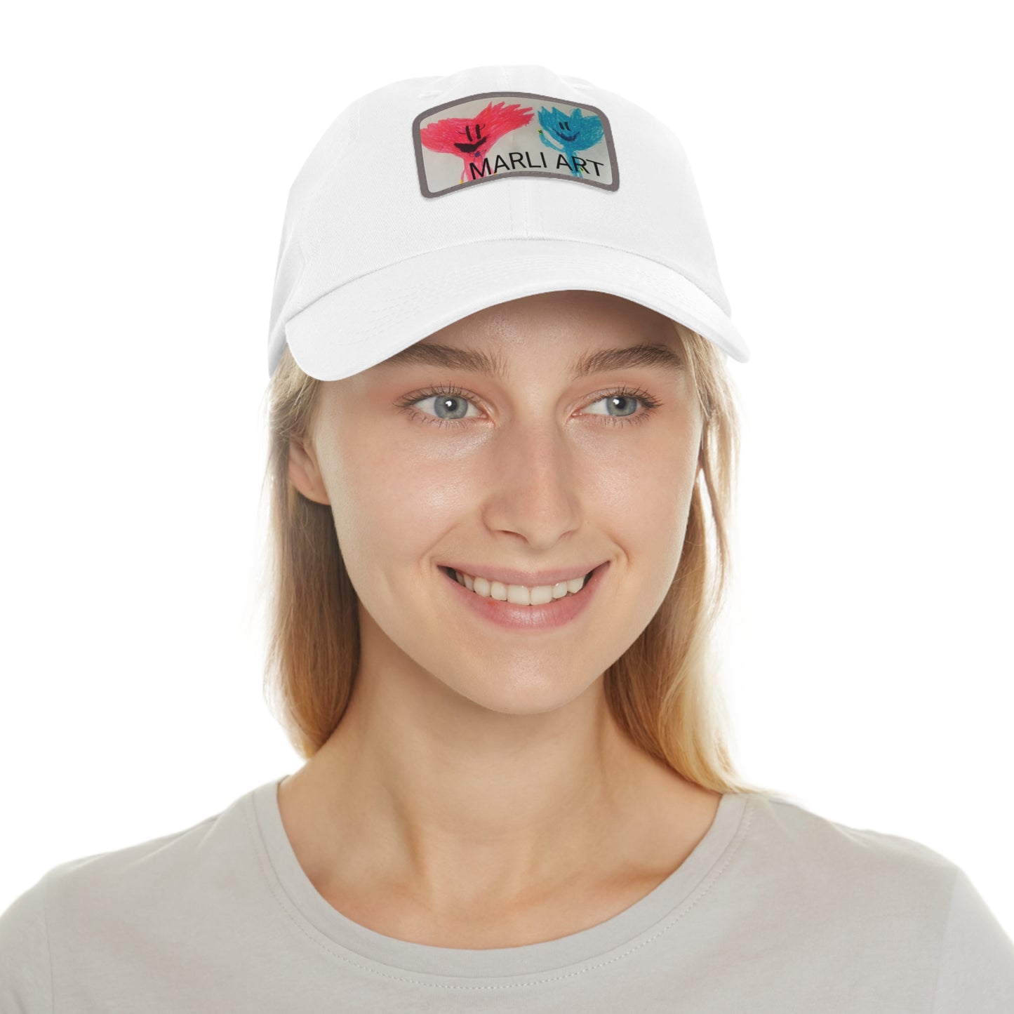 Marli ART -Hat with Leather Patch (Rectangle)