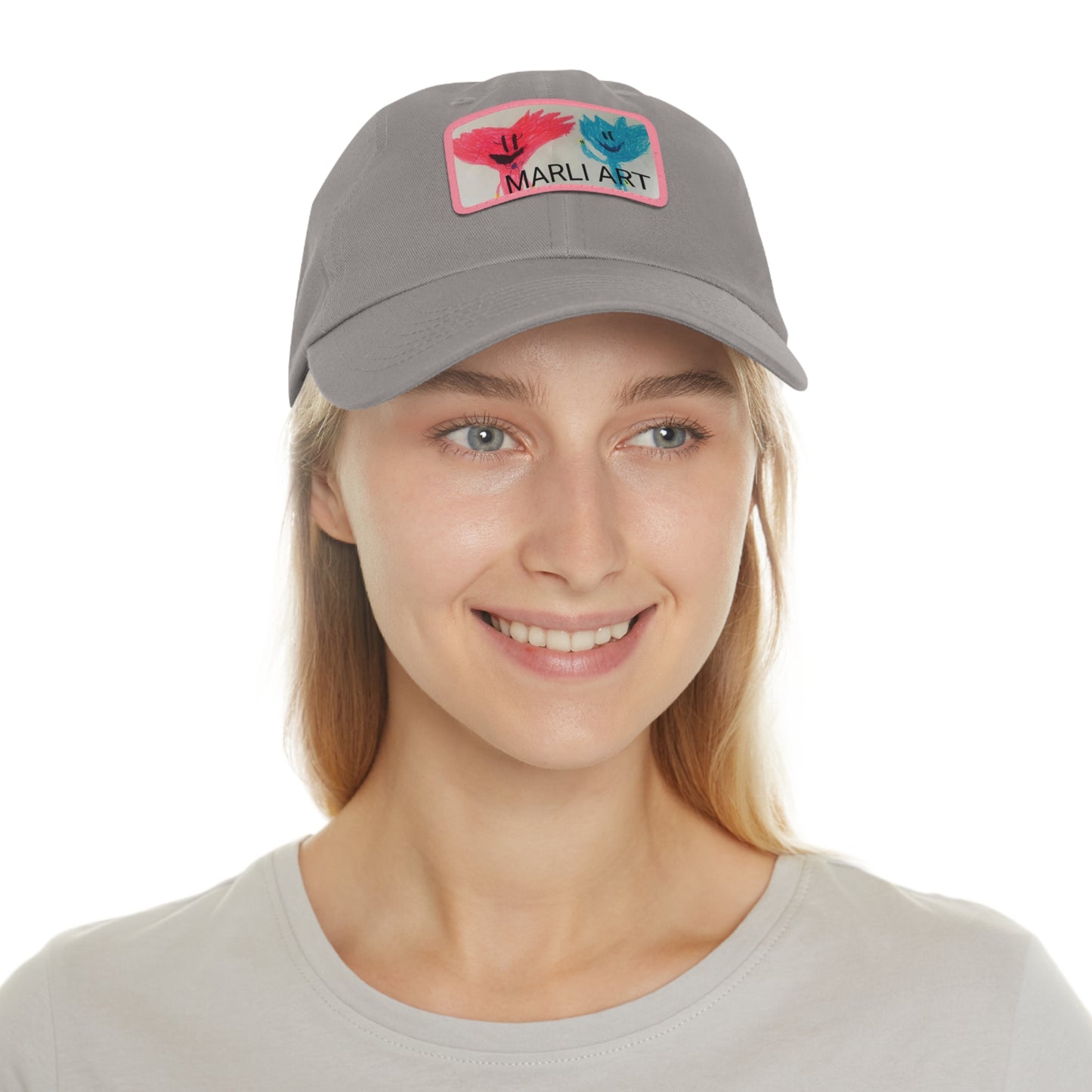 Marli ART -Hat with Leather Patch (Rectangle)