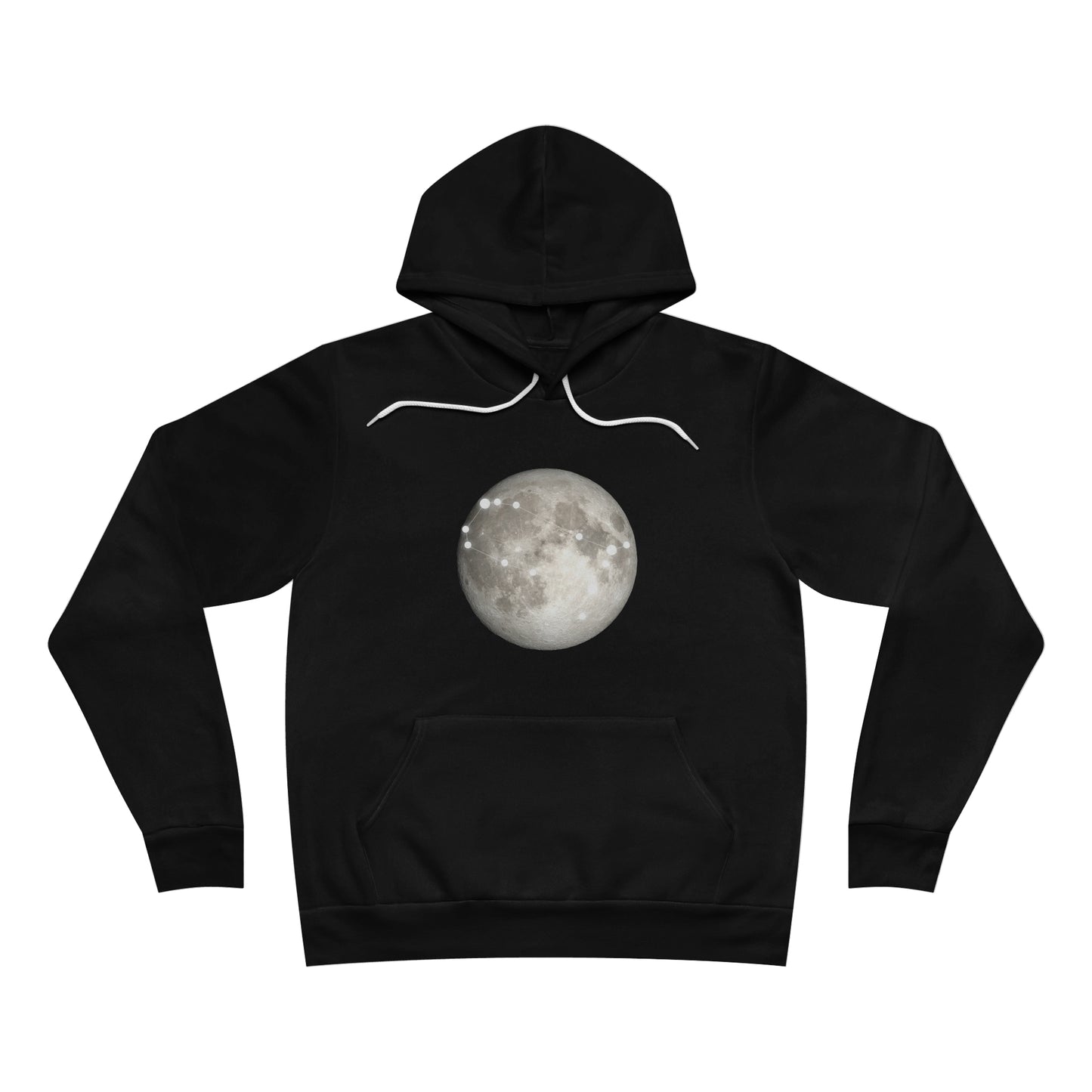 Gemini Moon Fleece Pullover Hoodie