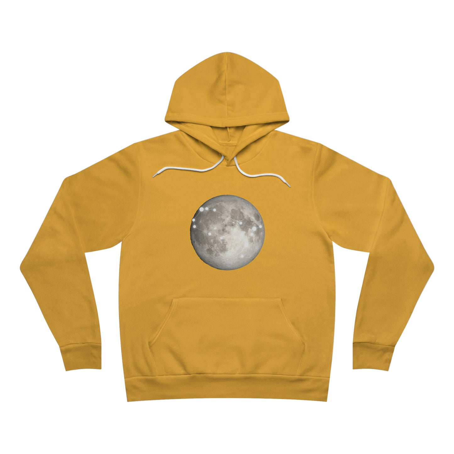 Gemini Moon Fleece Pullover Hoodie