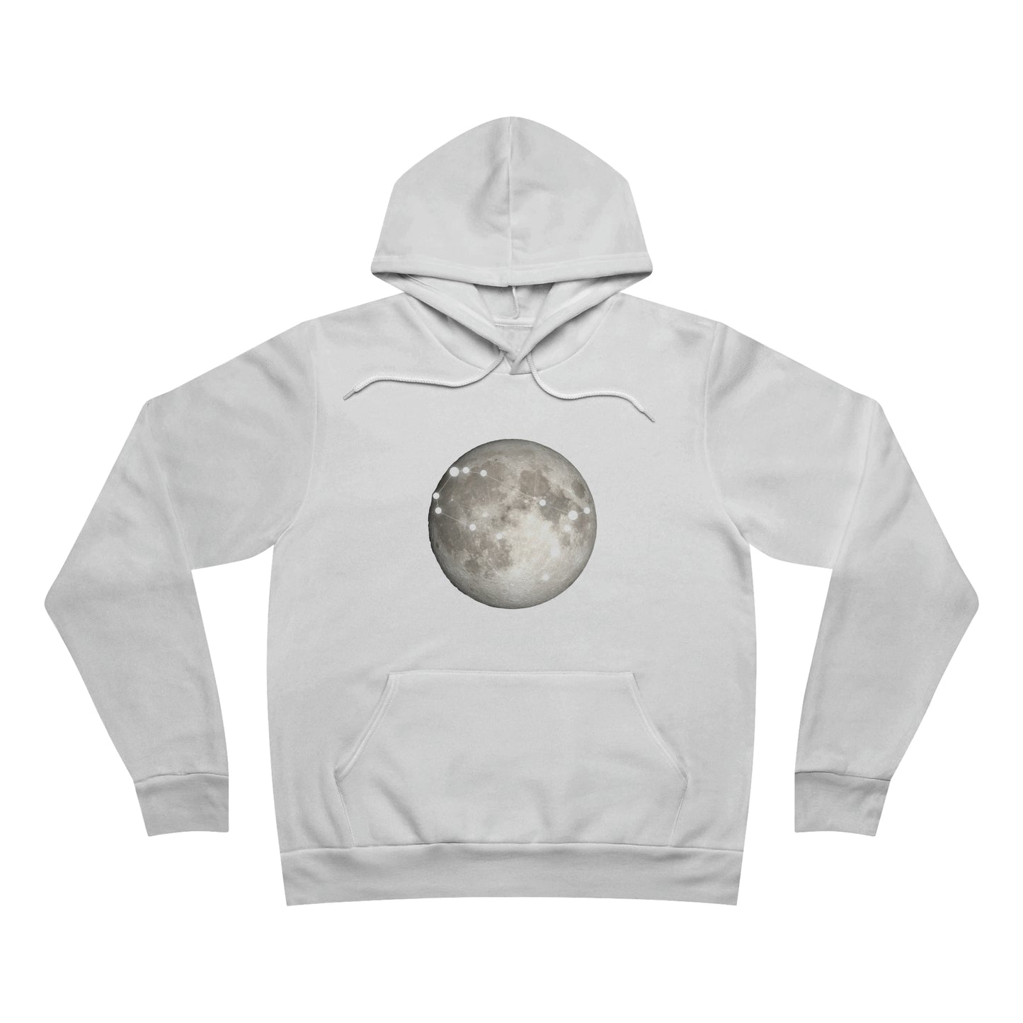 Gemini Moon Fleece Pullover Hoodie