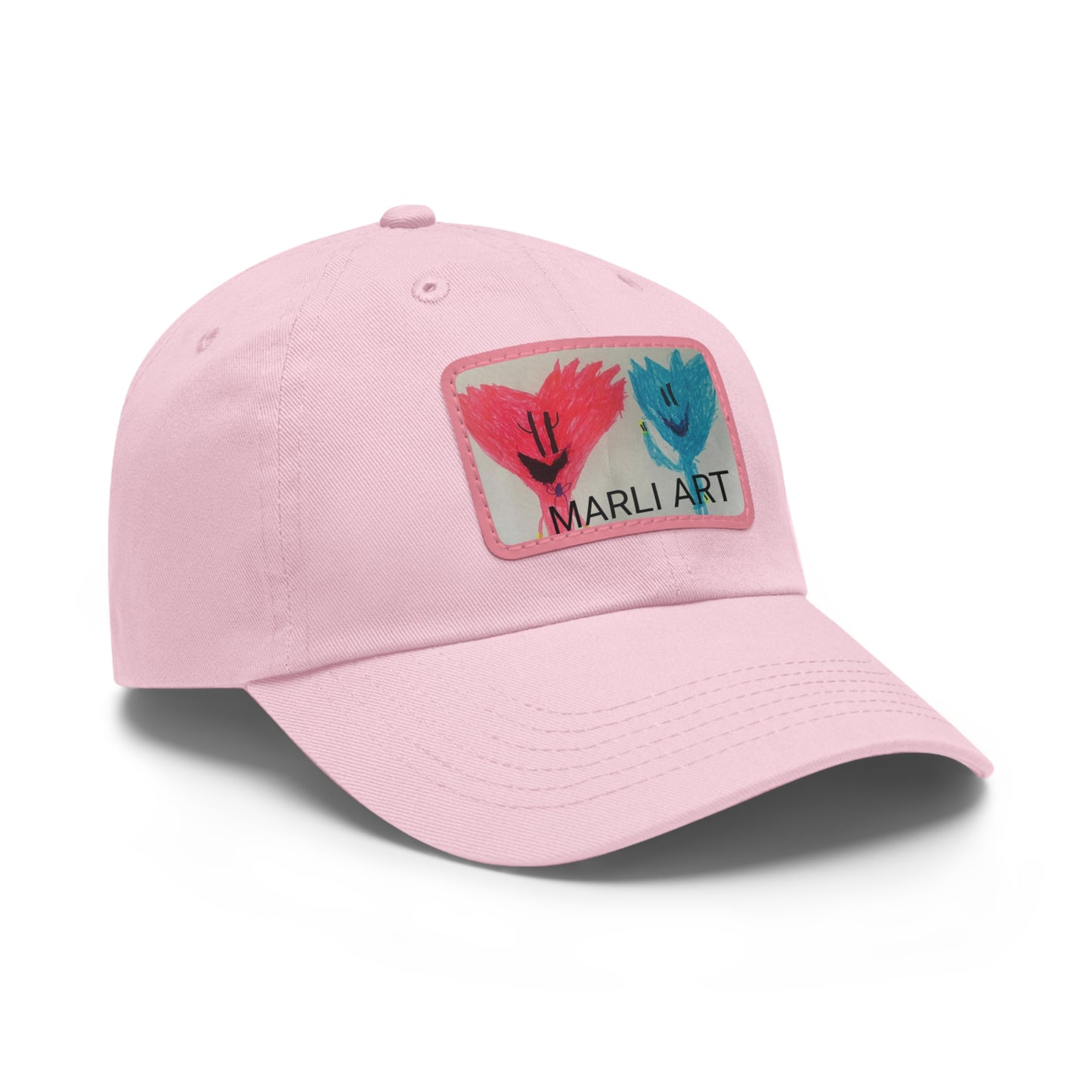 Marli ART -Hat with Leather Patch (Rectangle)