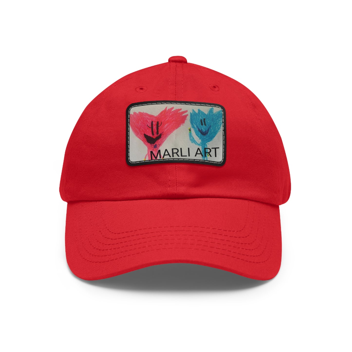 Marli ART -Hat with Leather Patch (Rectangle)