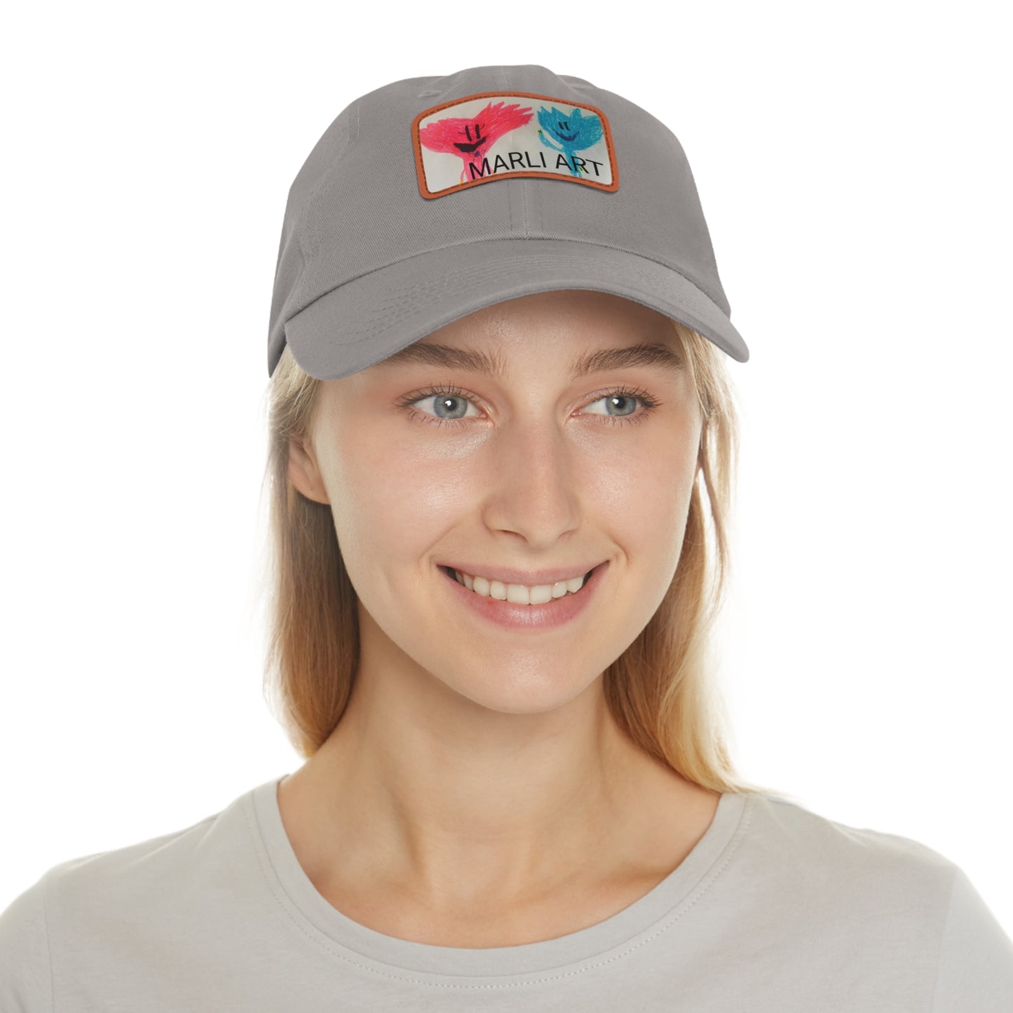 Marli ART -Hat with Leather Patch (Rectangle)